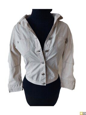 Marithe Francois Girbaud Vintage 2000s Cotton Safari Jean Jacket
